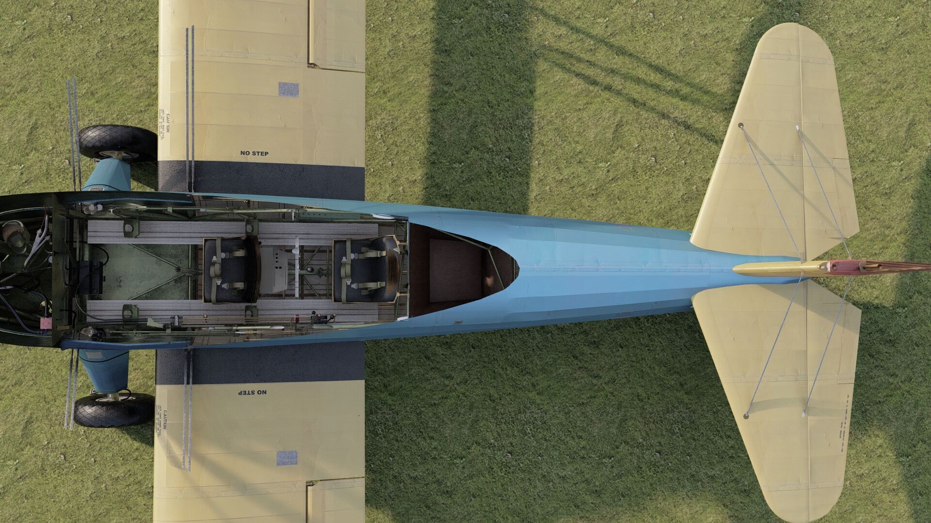 1940S AMERICAN BIPLANE 3D model_31