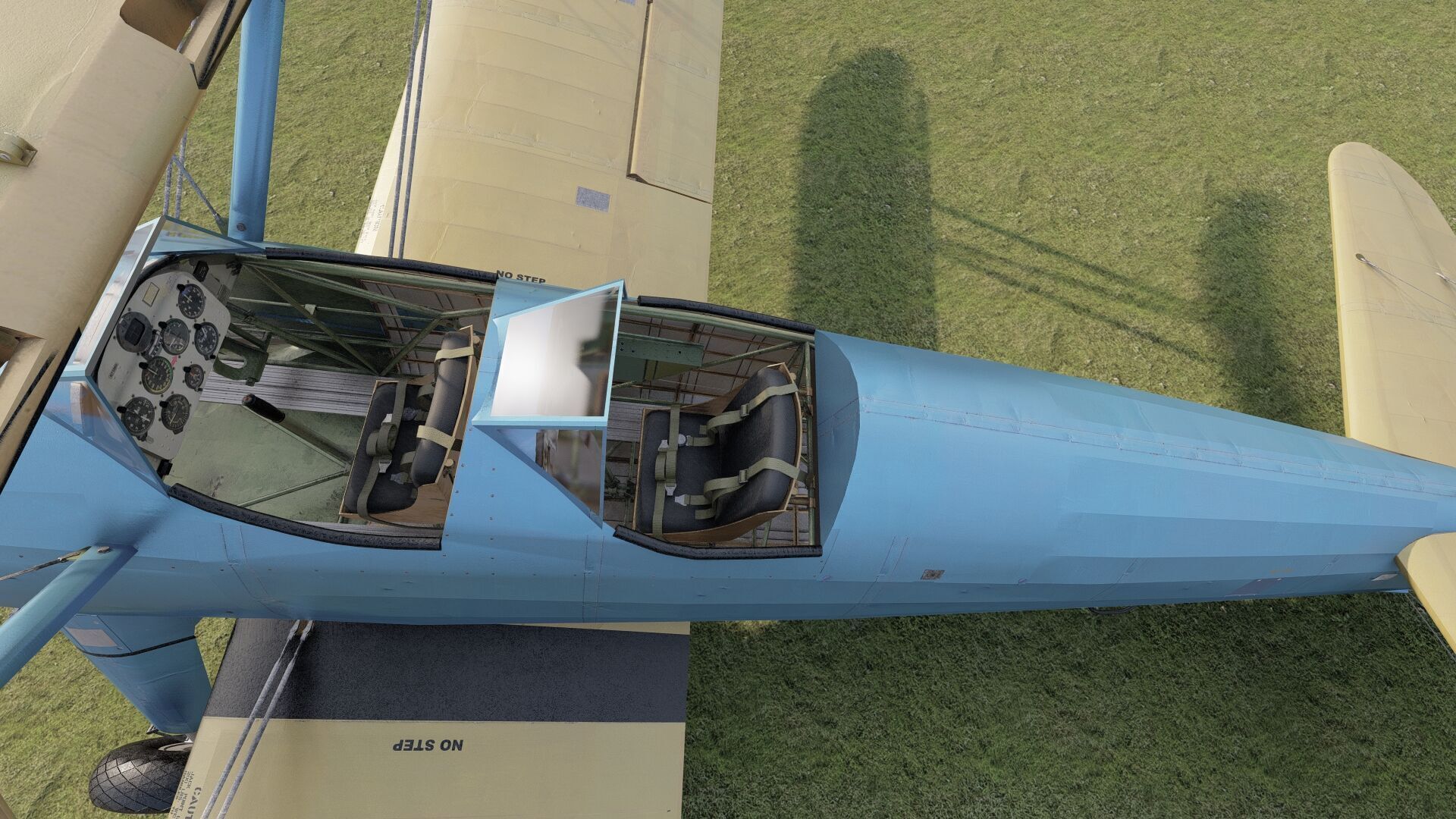 1940S AMERICAN BIPLANE 3D model_24