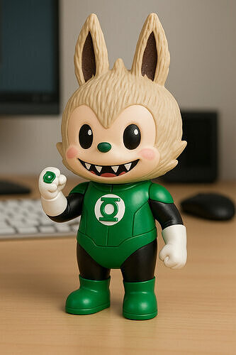 Labubu - Green Lantern DC Comics statue 3D print model