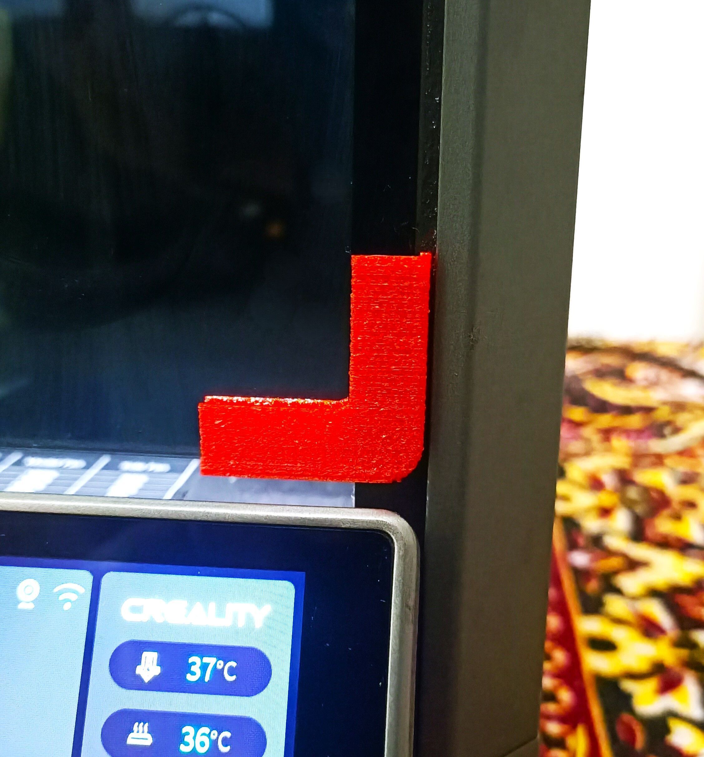 Creality K1 Series Door Protector and Vibration Damper 3D print model_3