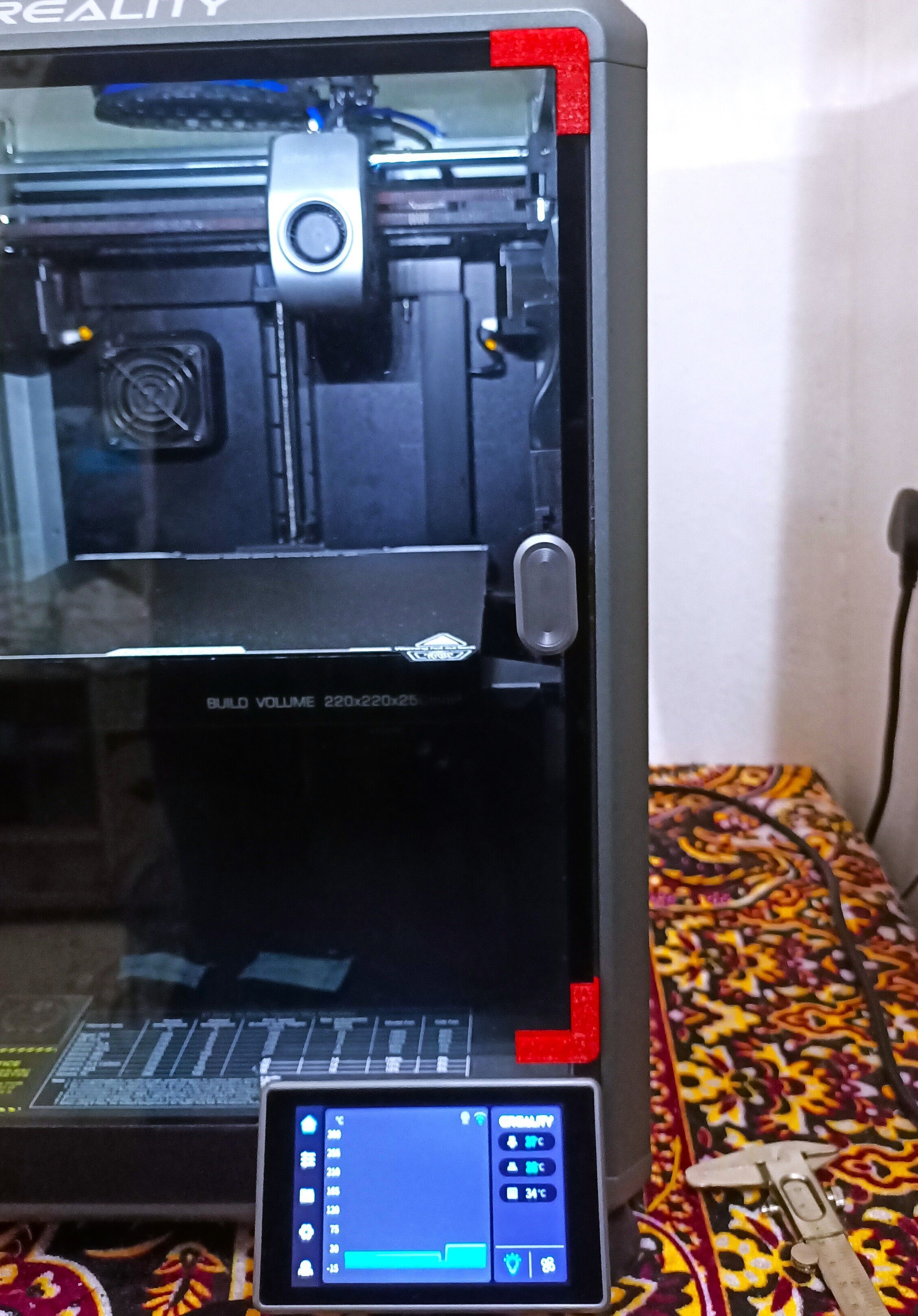 Creality K1 Series Door Protector and Vibration Damper 3D print model_1