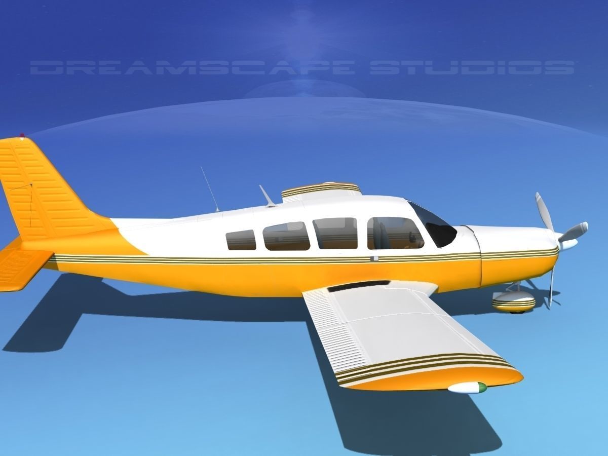 Piper Cherokee Six 300 V14 3D model_4