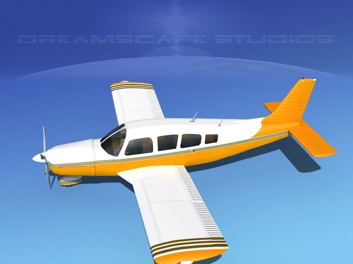 Piper Cherokee Six 300 V14 3D model_9