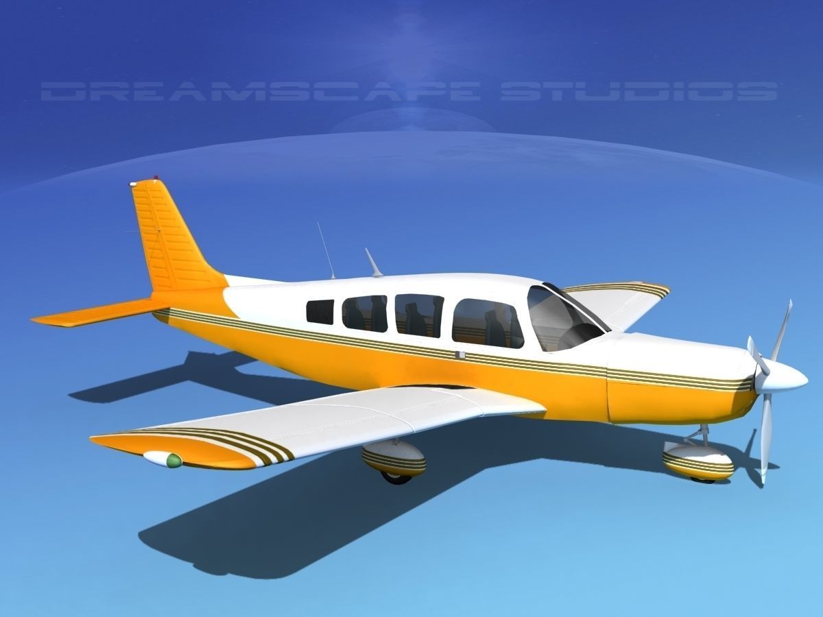 Piper Cherokee Six 300 V14 3D model_3