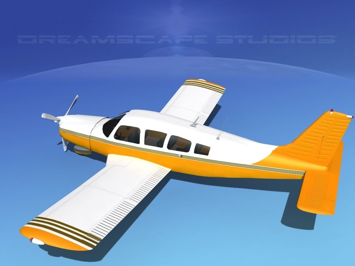 Piper Cherokee Six 300 V14 3D model_8