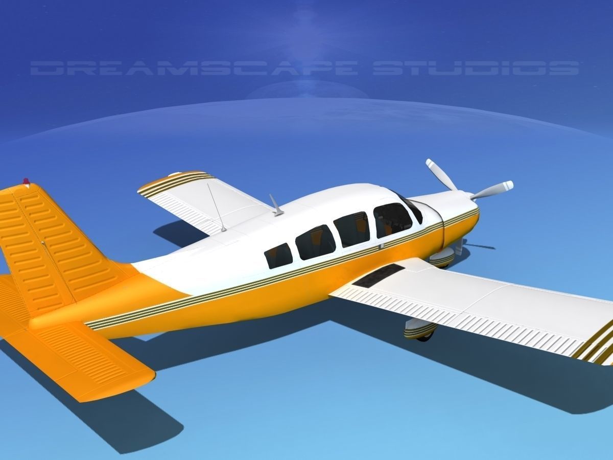 Piper Cherokee Six 300 V14 3D model_5