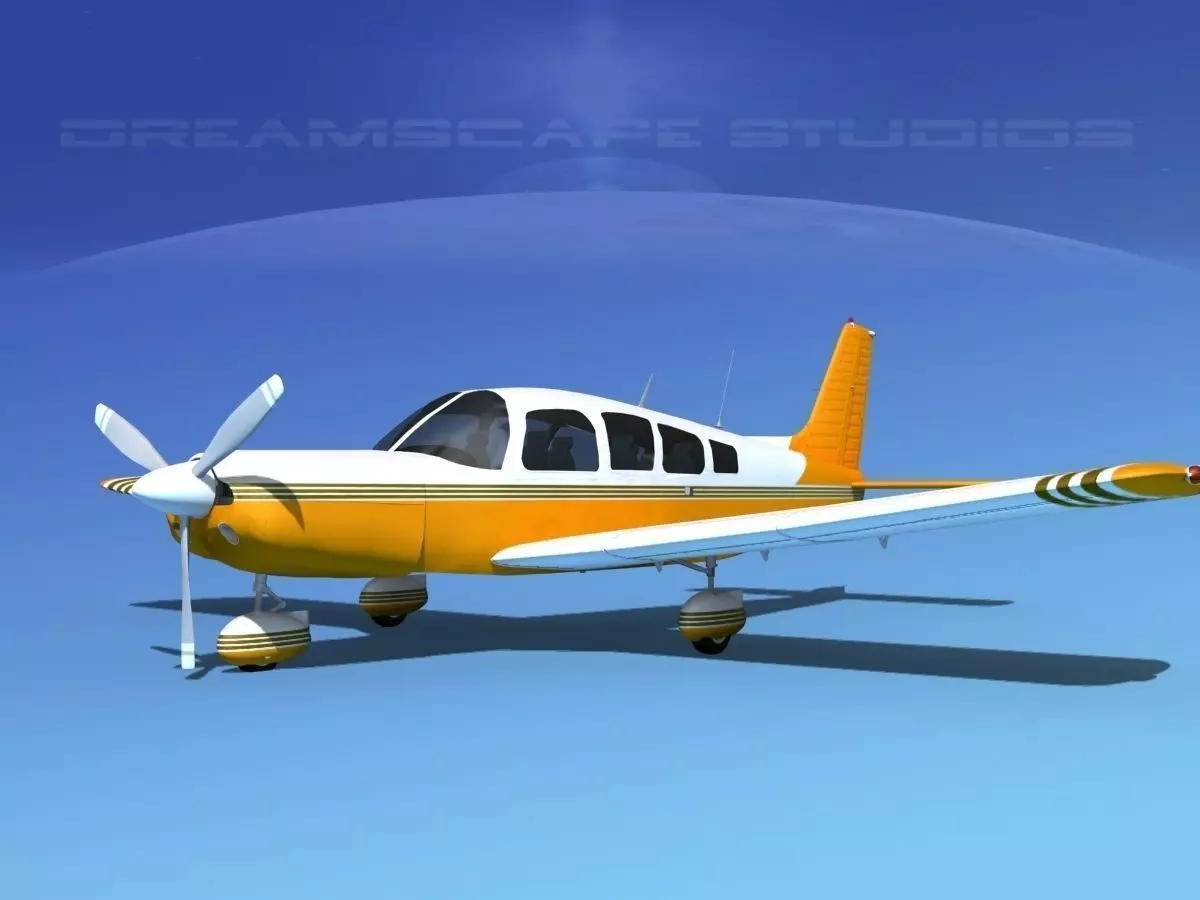 Piper Cherokee Six 300 V14 3D model_0