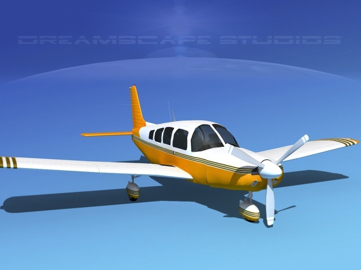 Piper Cherokee Six 300 V14 3D model_2