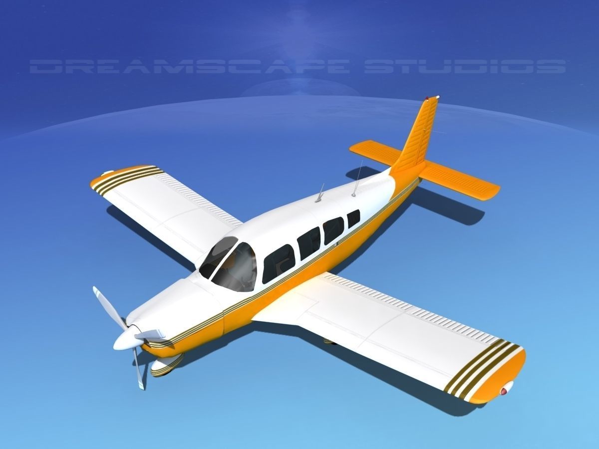 Piper Cherokee Six 300 V14 3D model_10