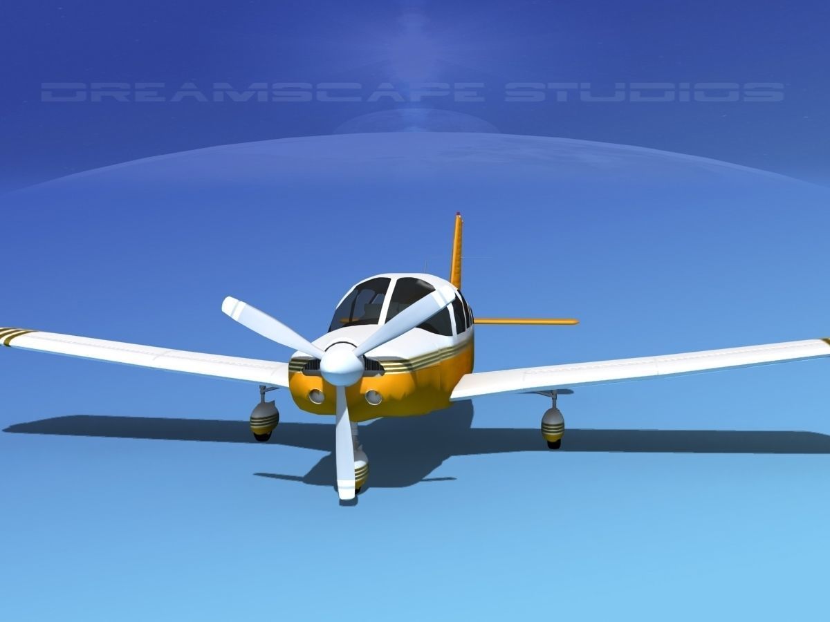 Piper Cherokee Six 300 V14 3D model_1