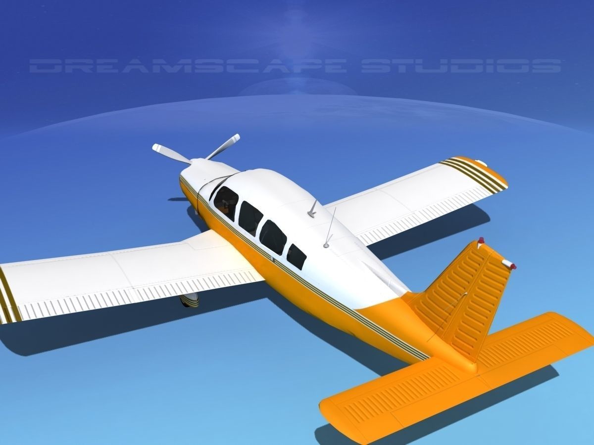 Piper Cherokee Six 300 V14 3D model_7
