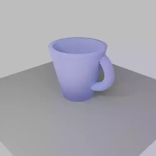 Coffee Mug 3D Model for Blender FBX STL