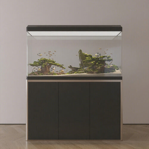 Modern Large - scale Ecological Aquarium 3D Model 3D model