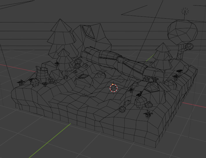 Stylized Forest Asset Pack Low Poly PBR Blender Low-poly 3D model_8