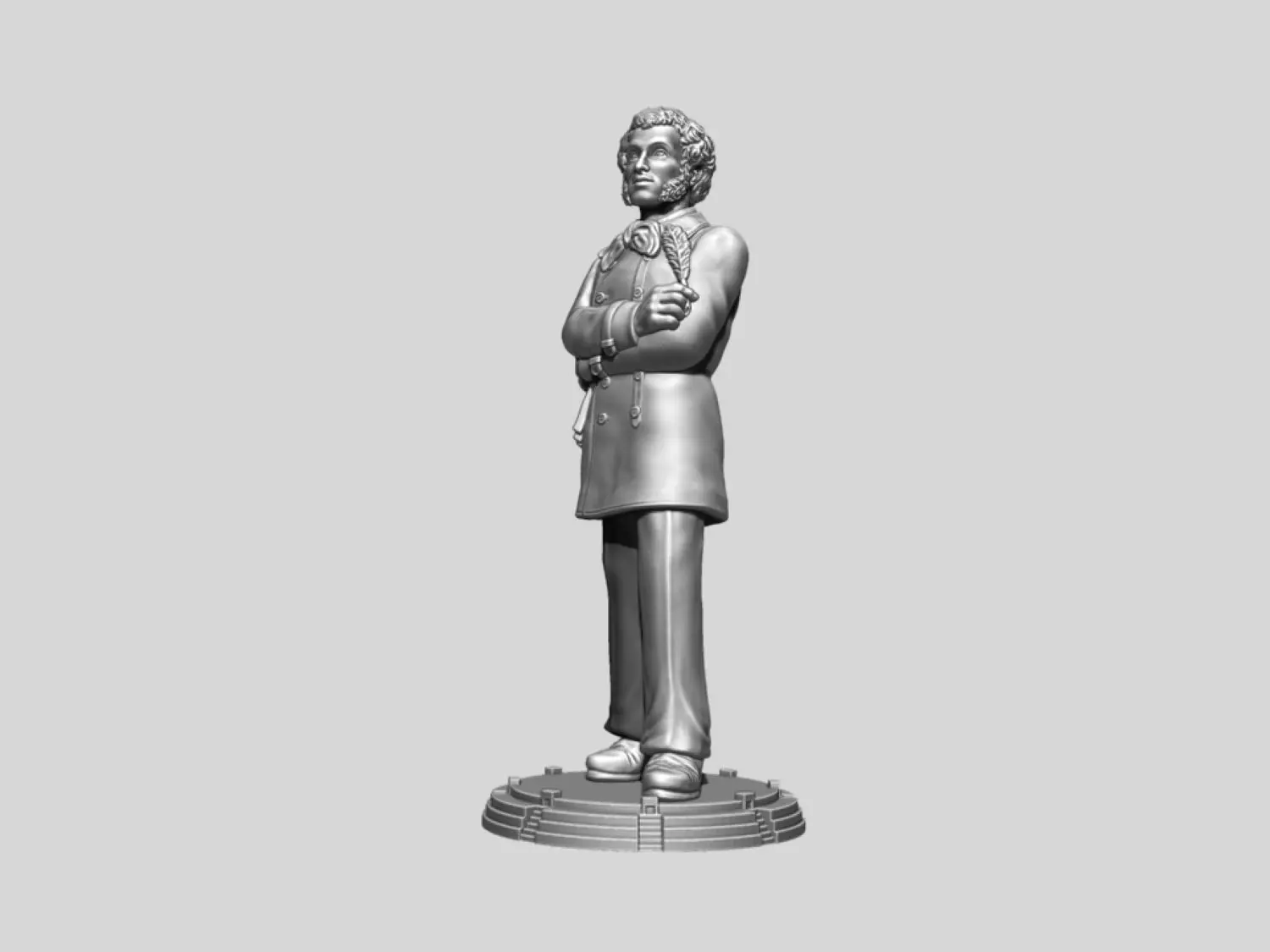 Pushkin Alexander Sergeevich 3D print model_0