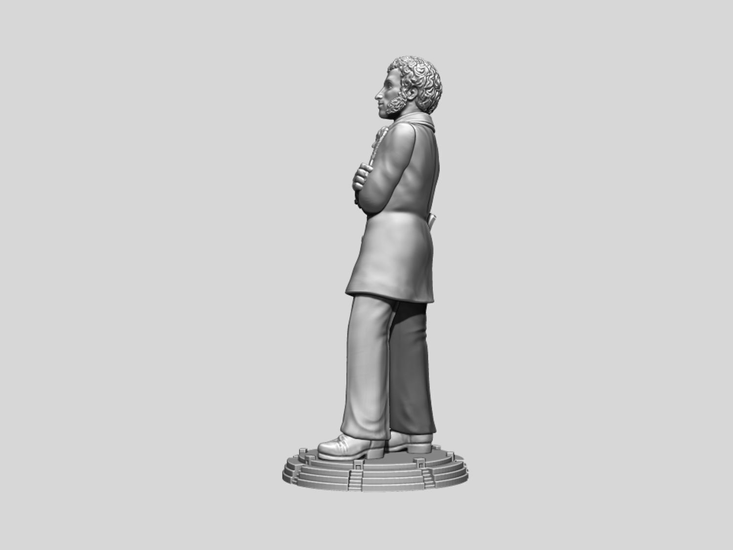 Pushkin Alexander Sergeevich 3D print model_2
