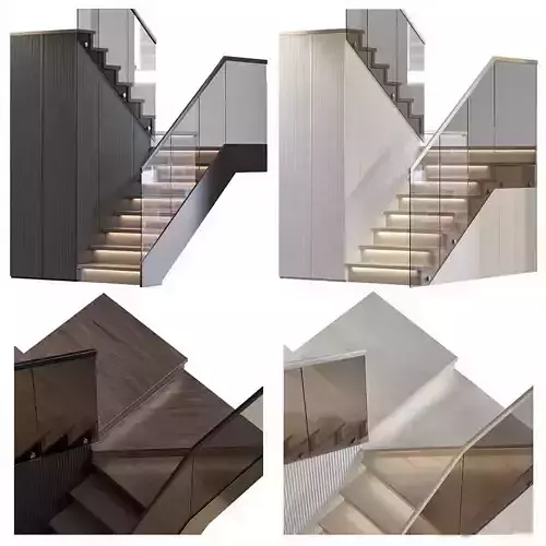 Modern Staircase Collection 3D Models