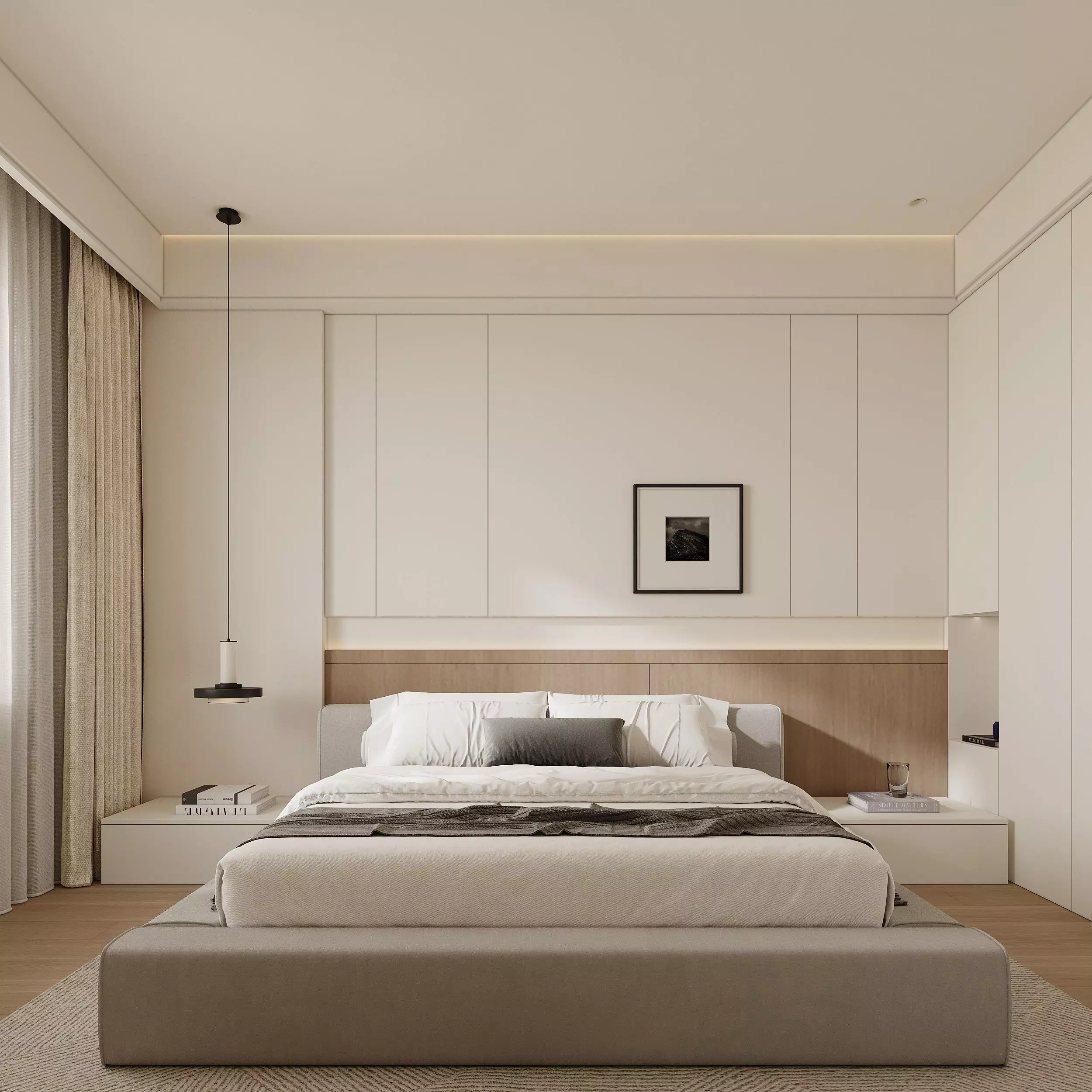 Warm bedroom 3D model