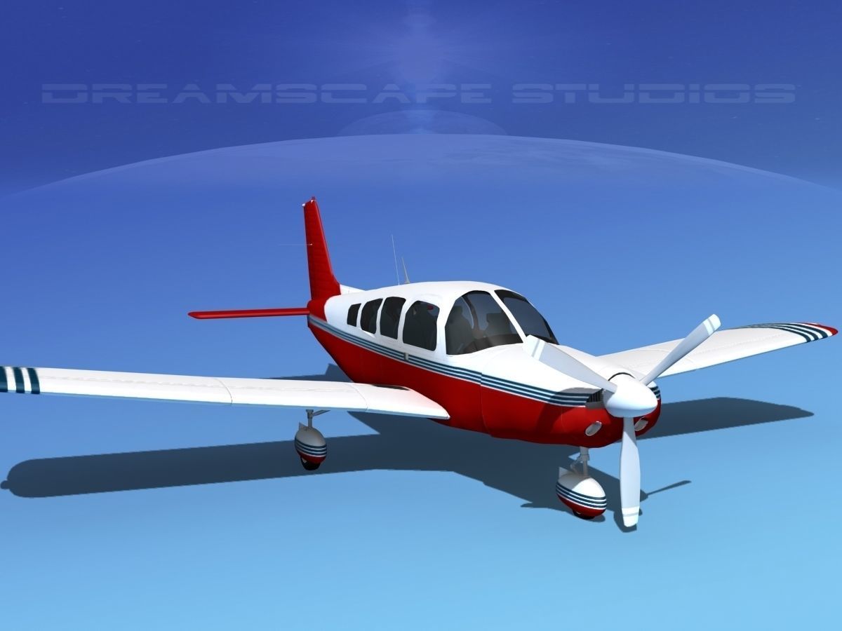 Piper Cherokee Six 300 V15 3D model_2