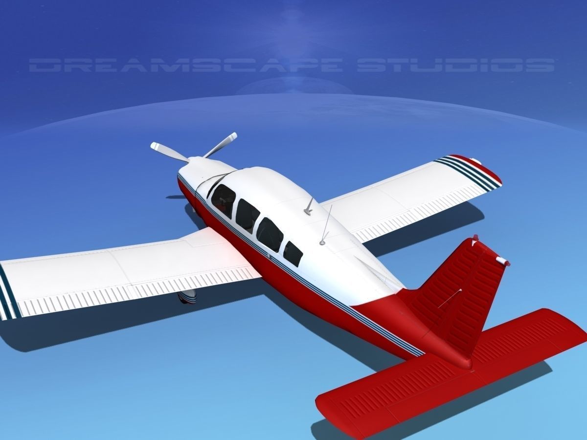 Piper Cherokee Six 300 V15 3D model_7