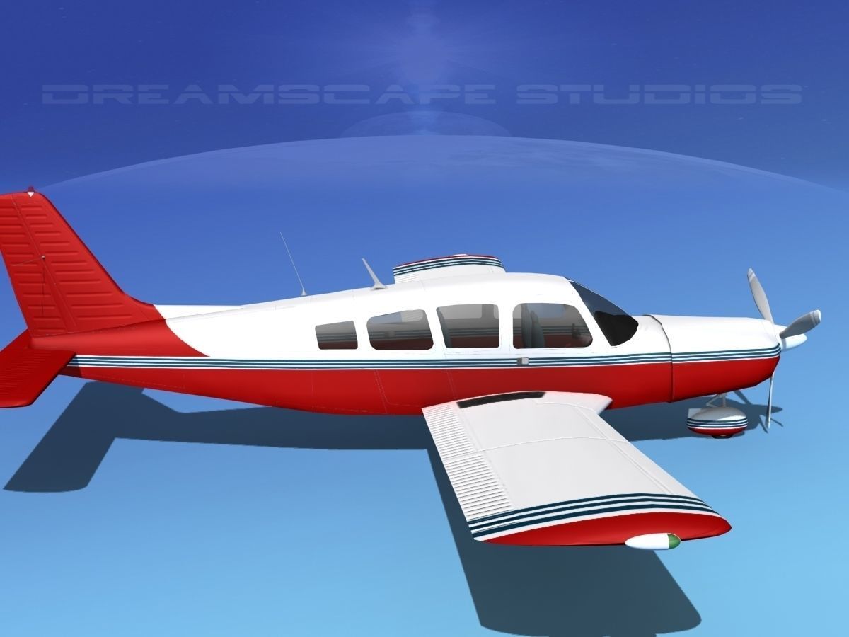 Piper Cherokee Six 300 V15 3D model_4
