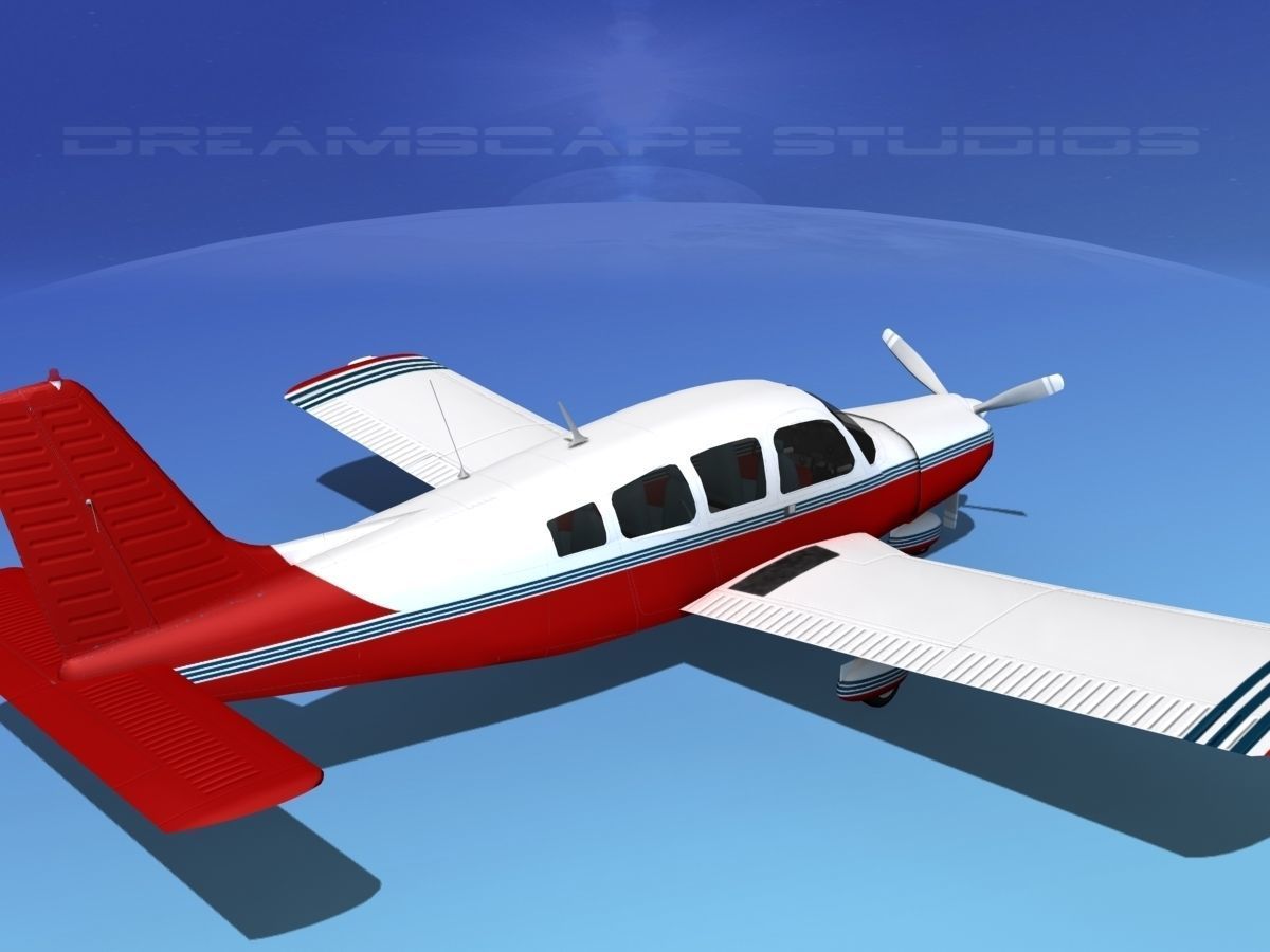 Piper Cherokee Six 300 V15 3D model_5