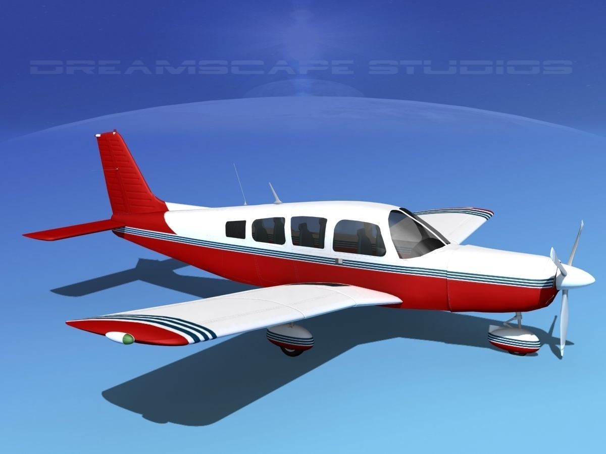 Piper Cherokee Six 300 V15 3D model_3