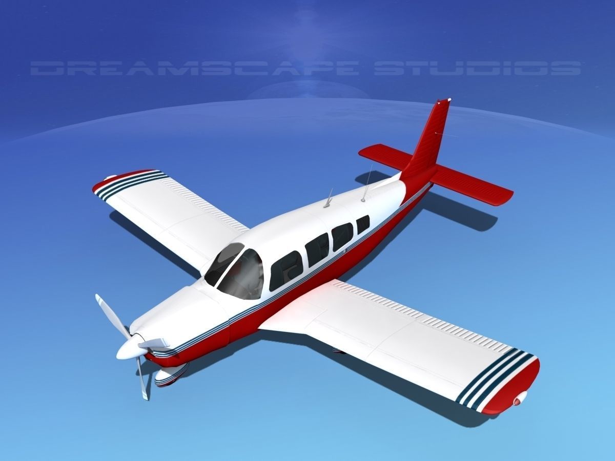 Piper Cherokee Six 300 V15 3D model_10