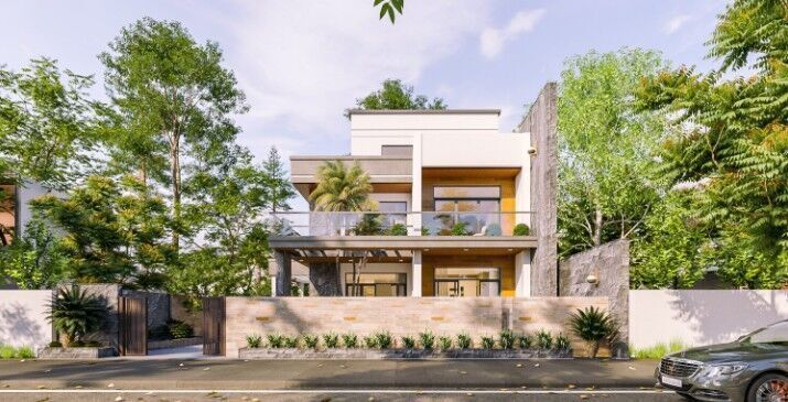 Villa Exterior Model 3D model_11