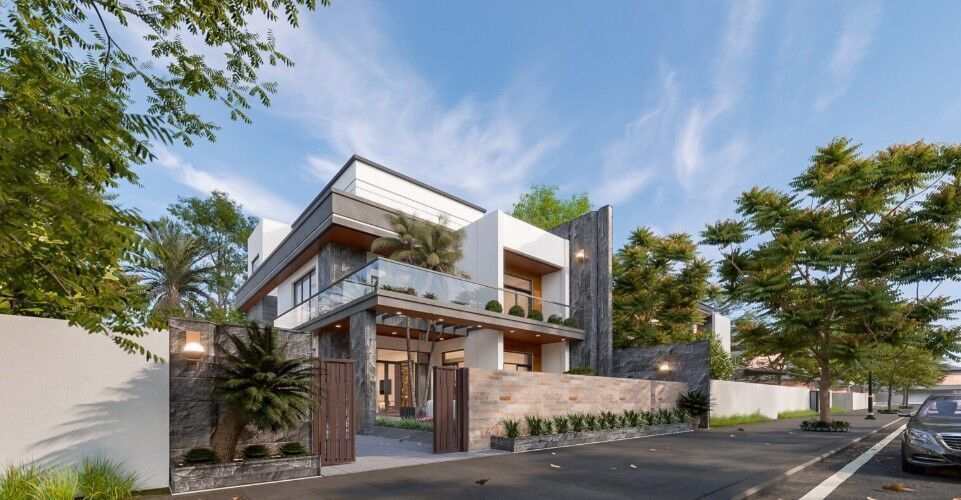 Villa Exterior Model 3D model_15