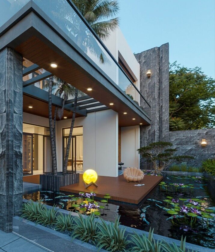 Villa Exterior Model 3D model_7