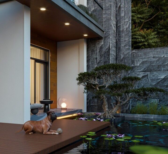 Villa Exterior Model 3D model_4