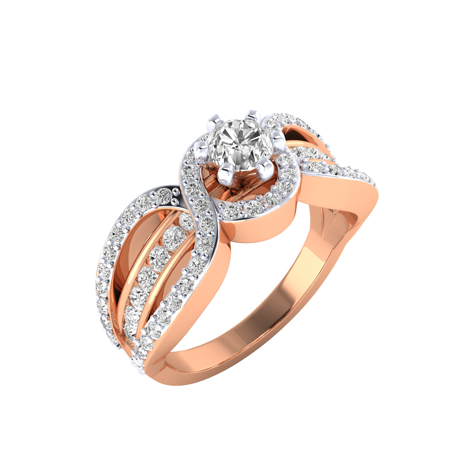 Women Ring Render 3dm STL MTL SLC JCD OBJ FBX Details 3D print model_2