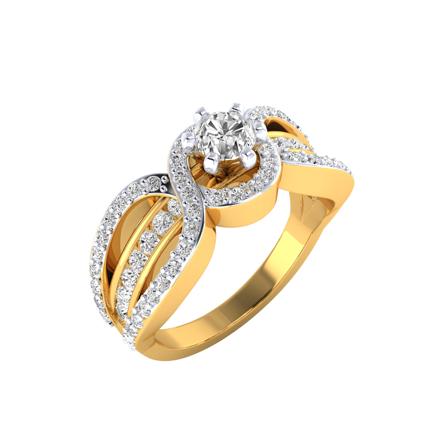 Women Ring Render 3dm STL MTL SLC JCD OBJ FBX Details 3D print model_17