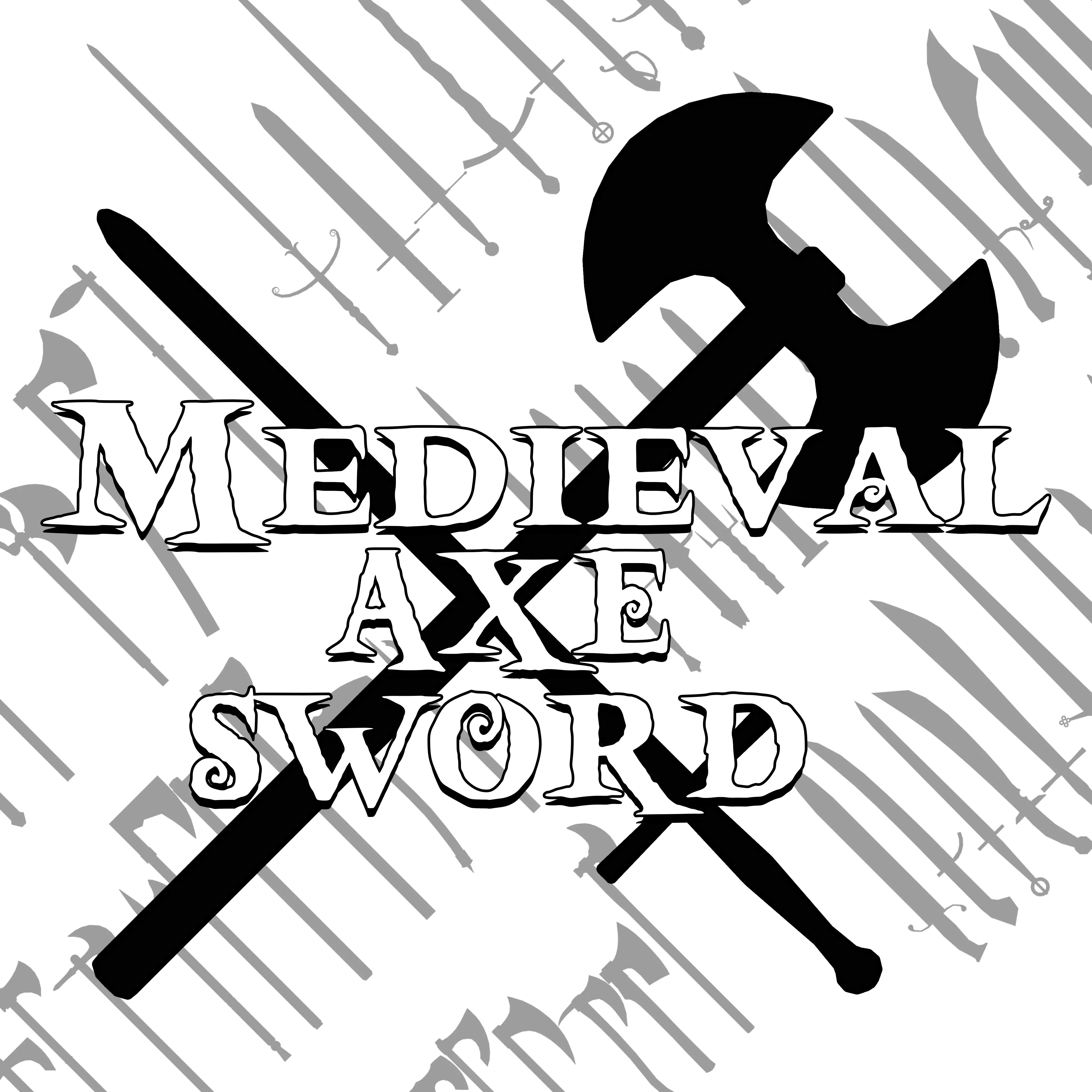 Medieval Axe Sword 3D Model Collection_0
