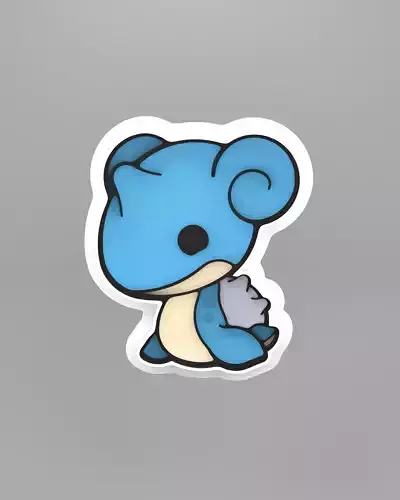 Lapras pokemon cookie cutter