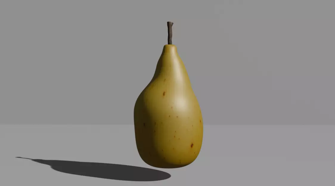 Classic Pear 3D model_0