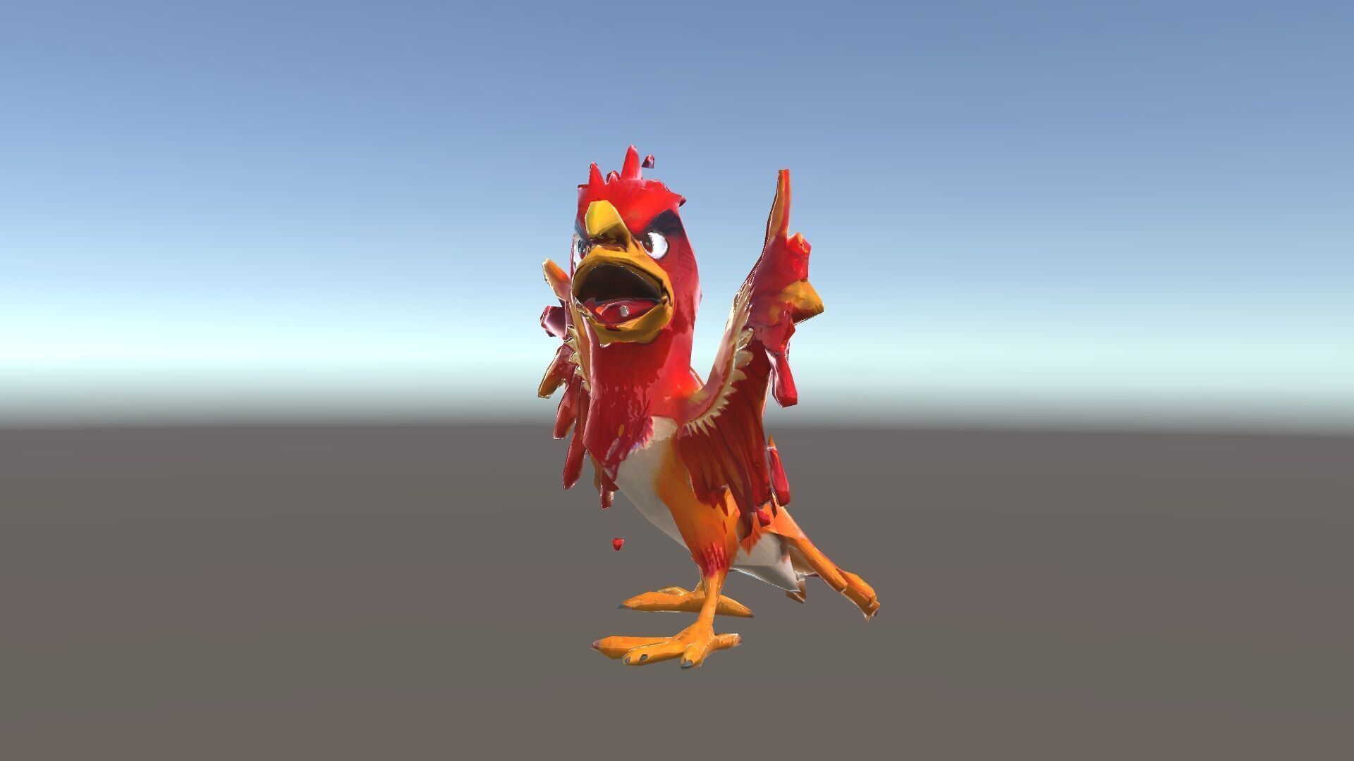 Vibrant Phoenix Bird Model Pack for Animation and Games Low-poly 3D model_35