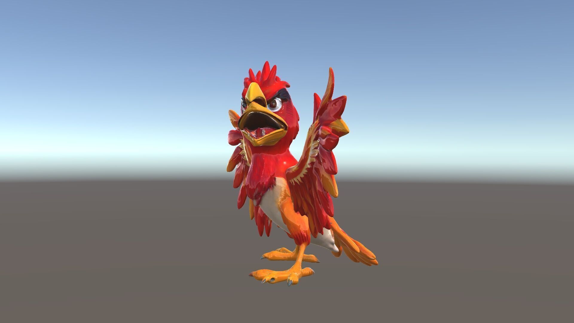 Vibrant Phoenix Bird Model Pack for Animation and Games Low-poly 3D model_6