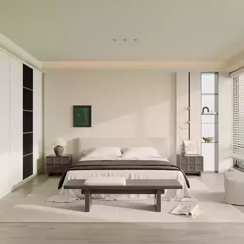 Comfortable bedroom 3D model