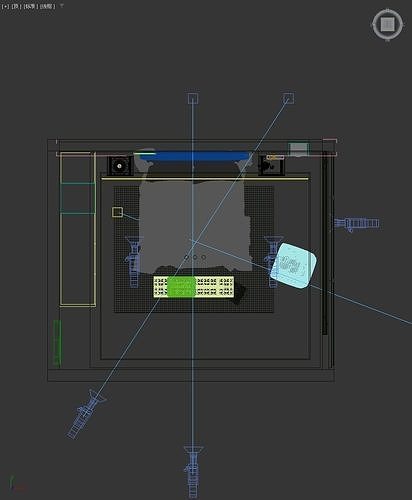 Comfortable bedroom 3D model 6