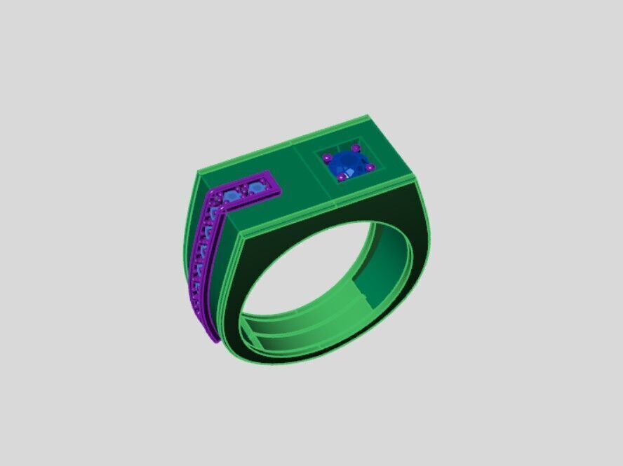 Men Rings 3D print model_2