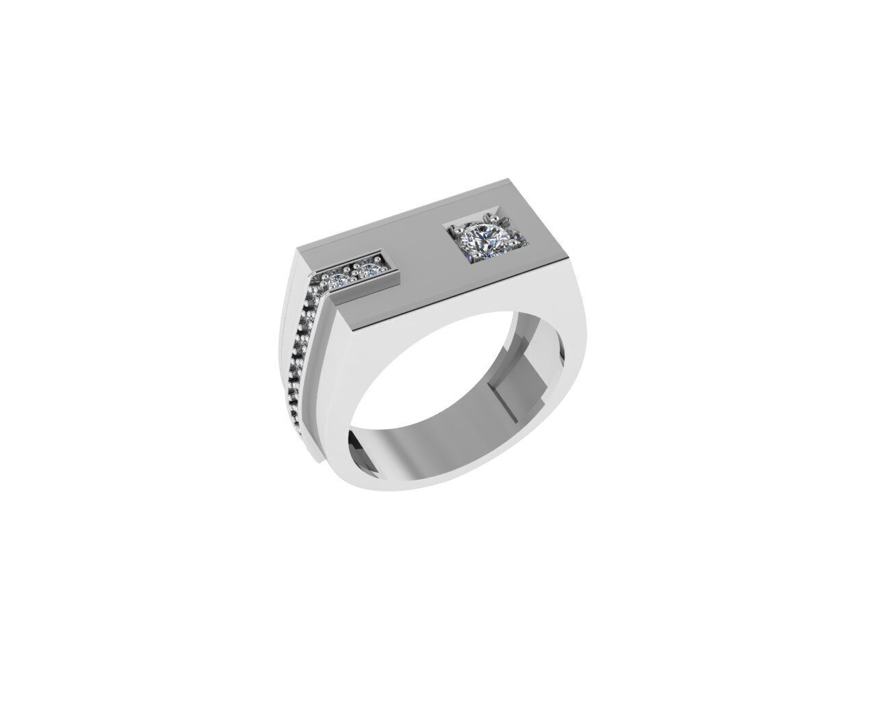 Men Rings 3D print model_1
