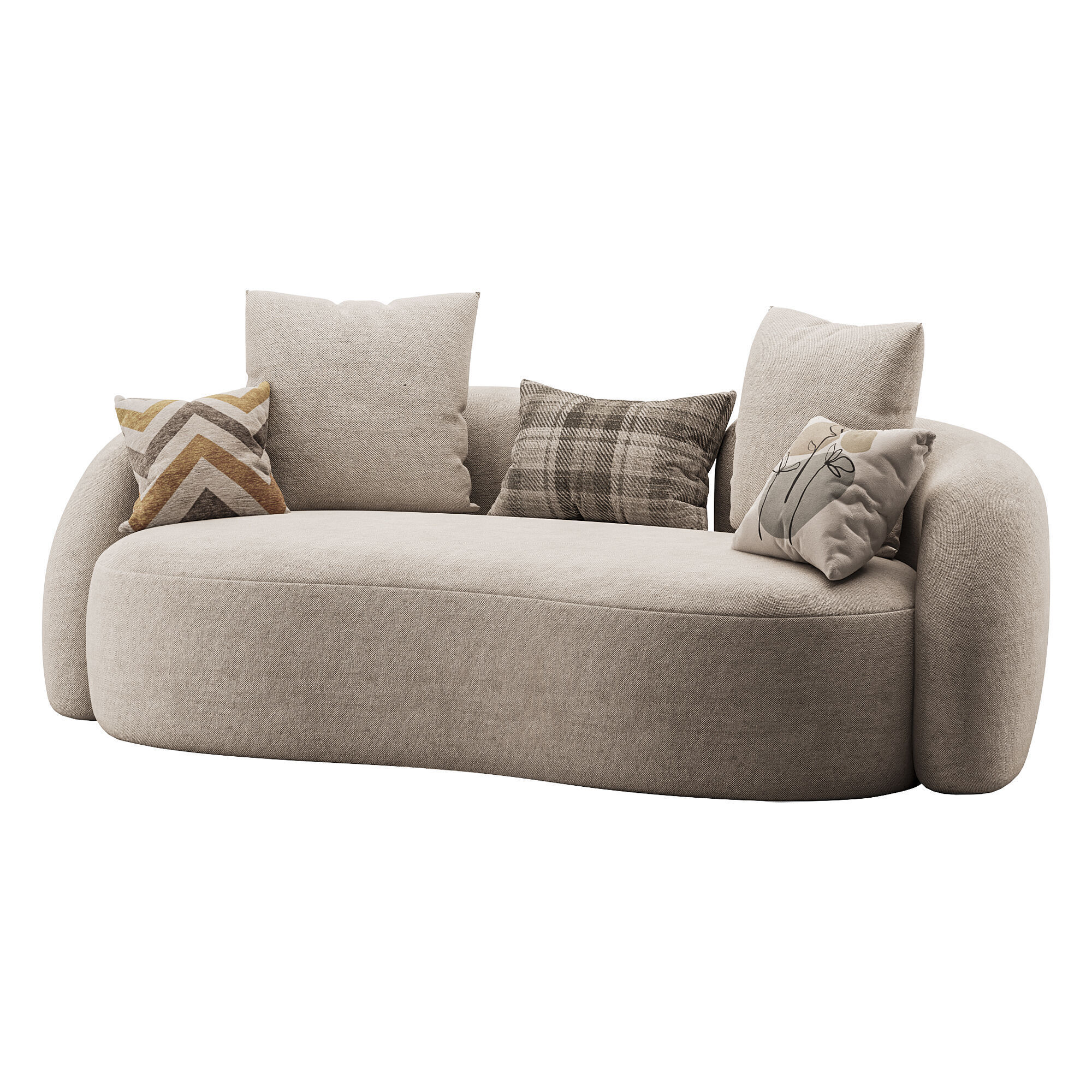 Sunny Isles Loveseat 3D model_3