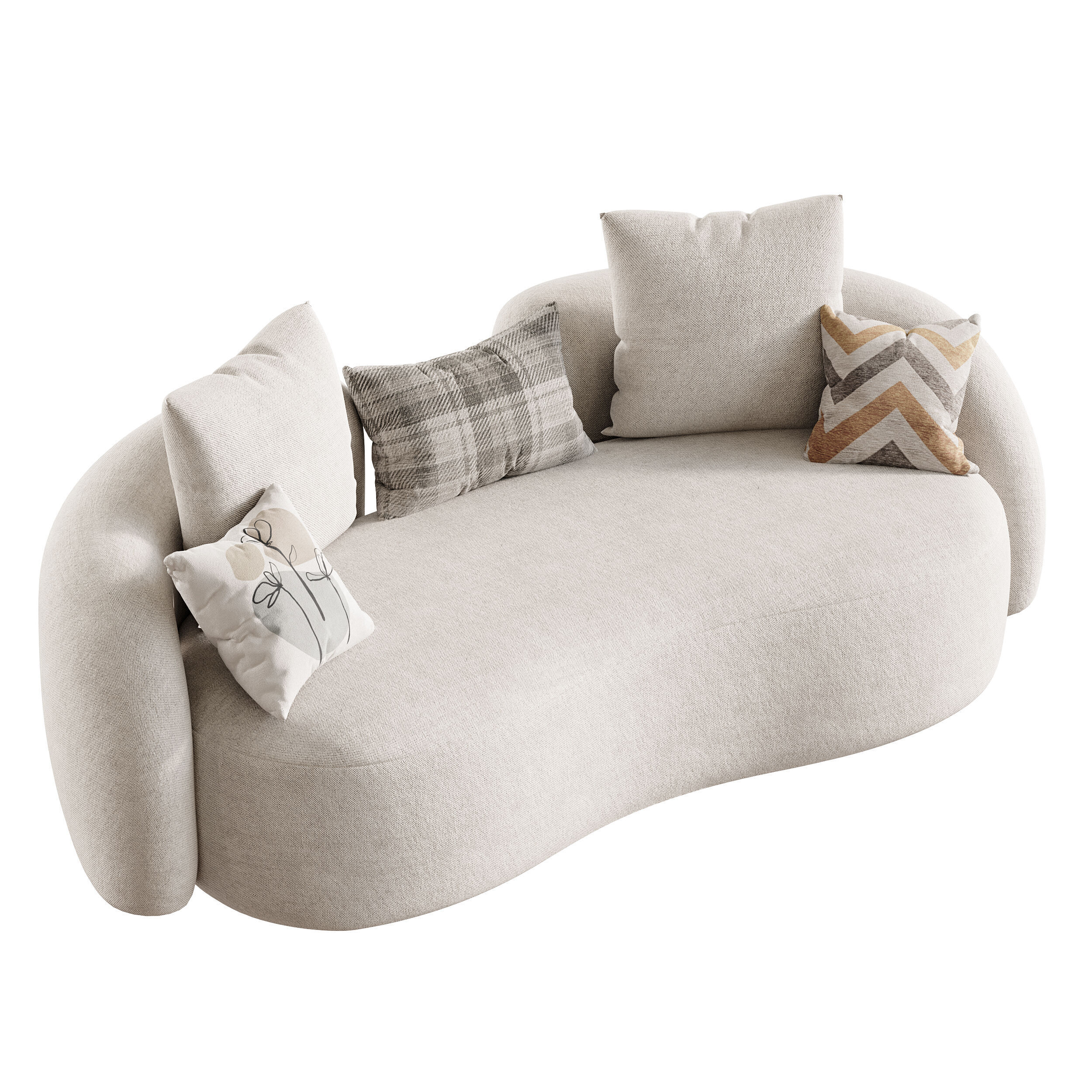 Sunny Isles Loveseat 3D model_9