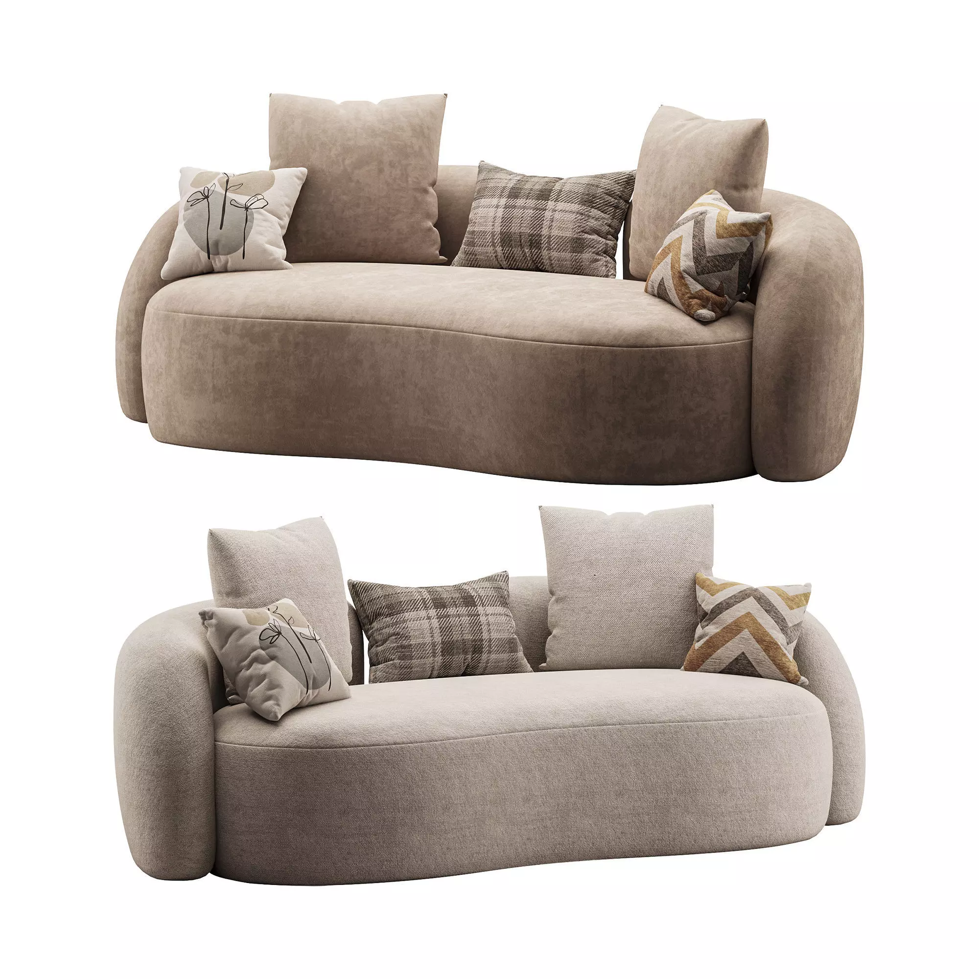 Sunny Isles Loveseat 3D model_0