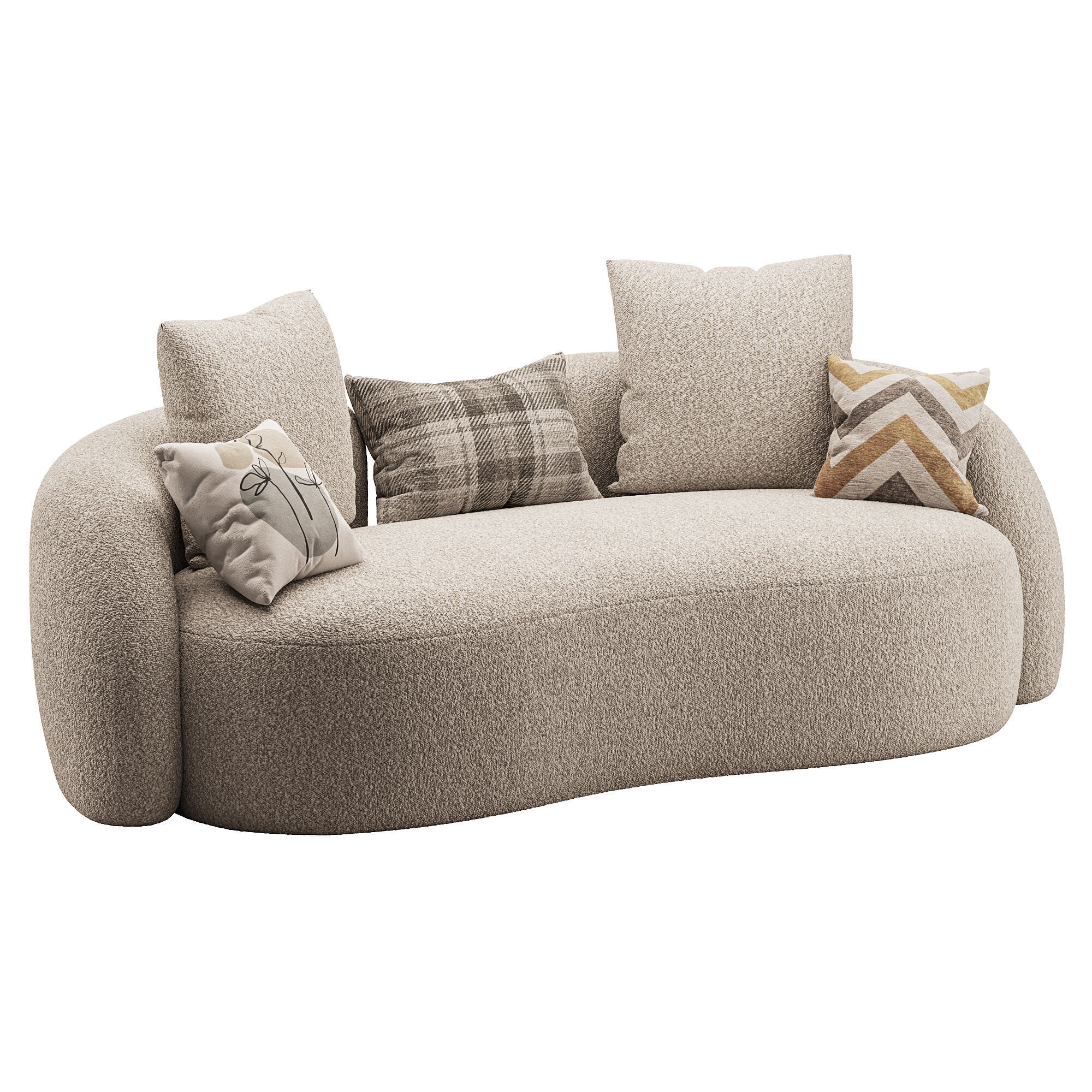 Sunny Isles Loveseat 3D model_5