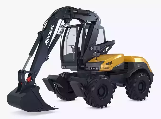 Mecalac 12MTX Excavator 2021-2025 M 1 3D model