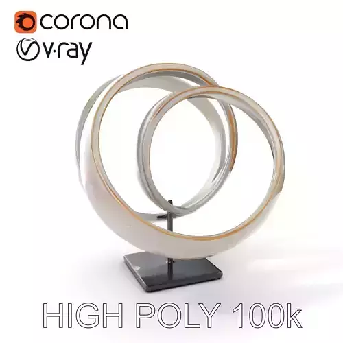 Abstract Metallic Rings Model Pack