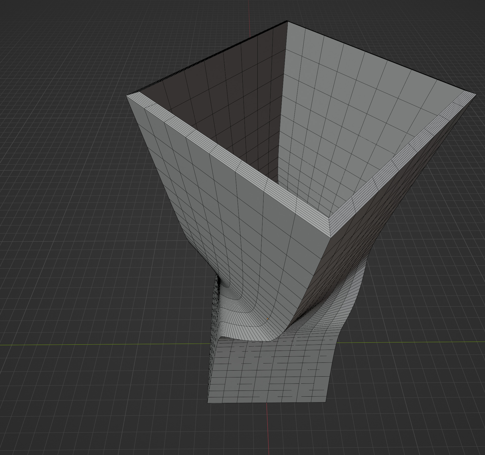 Twisted Square Vase Modern Geometric 3D Print 3D print model_7